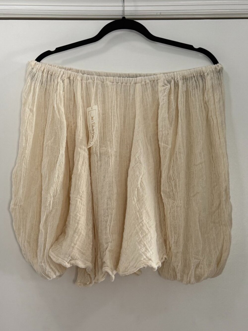 Jen's Pirate Booty for Free People Off-Shoulder Cream Blouse - M/L
